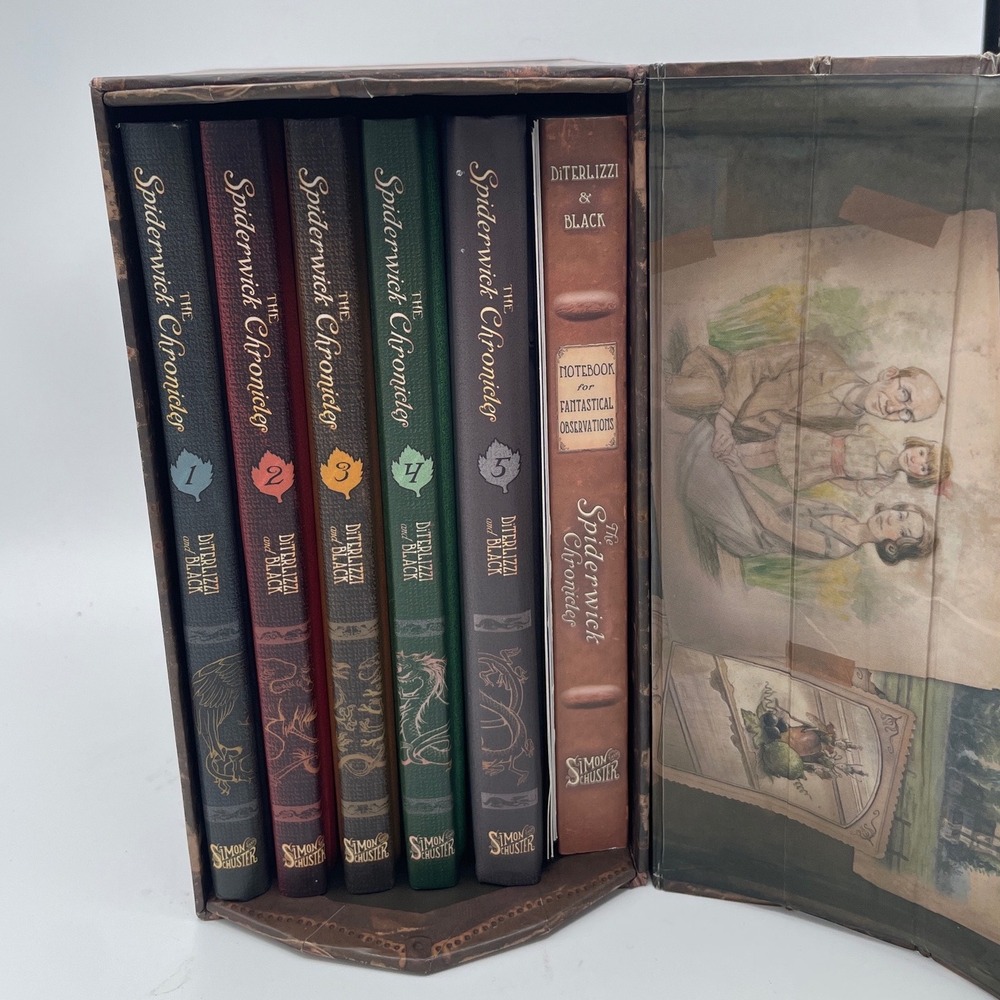 Spiderwick Chronicles Deluxe Collector Trunk Complete Book 1-5, Art/Notebook New - Picture 2 of 7